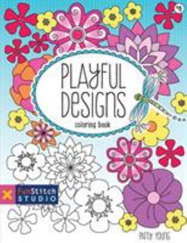 Paperback Playful Designs Coloring Book: 18 Fun Designs + See How Colors Play Together + Creative Ideas Book