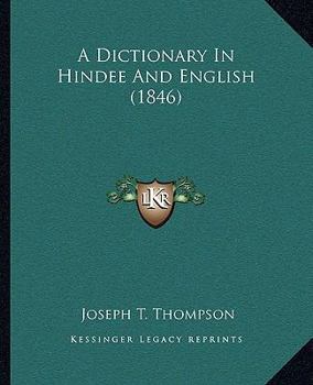 A Dictionary in Hindee and English