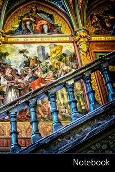 Notebook: Galerie, Art, Peinture Murale, Baroque Carnet / Journal / Livre d'écriture / Calepin / Agenda / Notes - 6 x 9 pouces (15,24 x 22,86 cm), 150 pages, surface brillante.