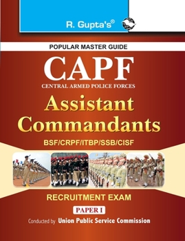 Paperback Upsc: CAPF (Central Armed Police Forces) Assistant Commandant (PaperI) Exam Guide Book