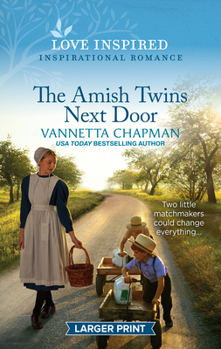 Mass Market Paperback The Amish Twins Next Door: An Uplifting Inspirational Romance [Large Print] Book