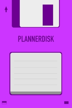 Purple Plannerdisk Floppy Disk 3.5 Diskette Weekly 2020 Planner [6x9]: Vintage Retrowave Vaporwave Theme