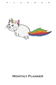 unicorn cat Monthly Planner: Monthly Calendar (Daily planner with notes) for Cat and animal lovers
