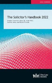 Paperback The Solicitor's Handbook 2022 Book