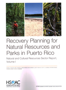 Paperback Recovery Planning for Natural Resources and Parks in Puerto Rico: Natural and Cultural Resources Sector Report Book