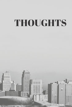 Paperback Thoughts: 90 Pages of 6 X 9 Inch White Numbered Pages No Lines Book