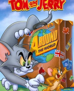 Notebook: Tom and Jerry Cartoon Soft Glossy Cover College Ruled Lined Pages Book 7.5 x 9.25 Inches 110 Pages