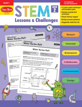 Paperback Stem Lessons and Challenges, Grade 2 Teacher Resource Book