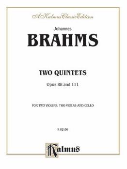 Paperback Two Quintets, Op. 88 and 111: 2 Violins, 2 Violas, & Cello Book