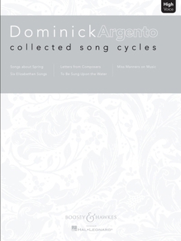 Paperback Dominick Argento: Collected Song Cycles: High Voice Book