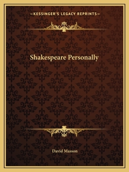 Paperback Shakespeare Personally Book