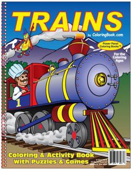 Paperback Trains Coloring Book (8.5x11) Book