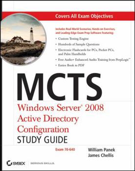 Paperback McTs Windows Server 2008 Active Directory Configuration Study Guide: Exam 70-640 [With CDROM] Book