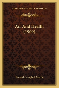 Paperback Air And Health (1909) Book