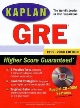 Paperback Kaplan GRE 1999-2000 [With *] Book