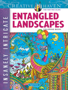 Paperback Creative Haven Insanely Intricate Entangled Landscapes Coloring Book