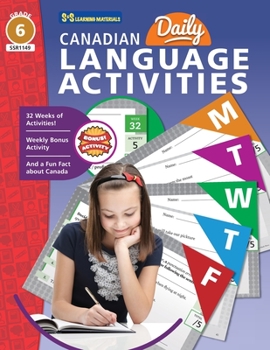 Paperback Canadian Daily Language Activities Grade 6 Book