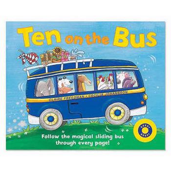 Hardcover Ten on the Bus. Claire Freedman, Cecilia Johansson Book