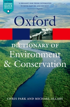 Paperback A Dictionary of Environment and Conservation Book
