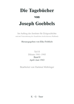 Hardcover April - Juni 1943 [German] Book