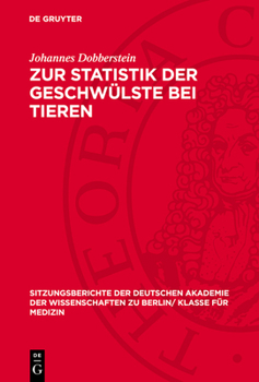 Hardcover Zur Statistik Der Geschwülste Bei Tieren [German] Book