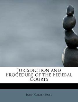 Paperback Jurisdiction and Procedure of the Federal Courts Book
