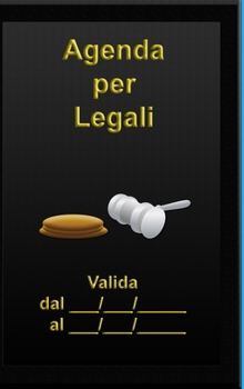 Hardcover Agenda per Legali [Italian] Book