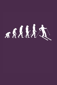 Evolution of Skier: Xc Skiing Cross-Country Ski 6X9 College Line Journal