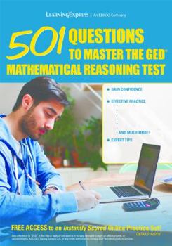 Paperback 501 Questions to Master the GED Mathematical Reasoning Test Book