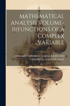 Paperback Mathematical Analysis Volume-1i(functions of a Complex Variable Book