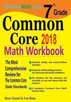 Paperback 7th Grade Common Core Math Workbook: The Most Comprehensive Review for The Common Core State Standards Book