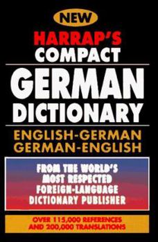 Paperback Harrap's Compact German Dictionary: English/German, German/English Book