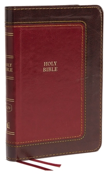 Imitation Leather KJV, Thinline Bible, Compact, Imitation Leather, Burgundy, Red Letter Edition Book