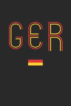 Vintage Germany Notebook - Germany Diary - Retro German Flag Journal - Germany Gifts: Medium College-Ruled Journey Diary, 110 page, Lined, 6x9 (15.2 x 22.9 cm)