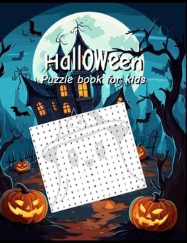 Paperback Halloween: Puzzle book for kids: with coloring pages. Book