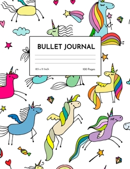 Bullet Journal: Simple Unicorn Dot Grid Notebook - Dotted Note Pad for Kids, Girls, Teens, Tweens, Women - Gifts for Birthday and Christmas | Creative Art 00542
