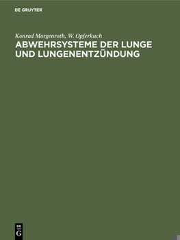 Hardcover Abwehrsysteme der Lunge und Lungenentzündung [German] Book