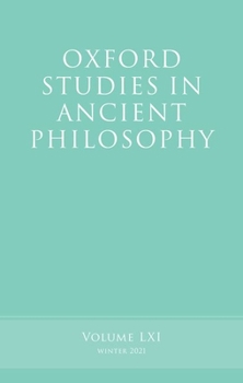 Paperback Oxford Studies in Ancient Philosophy, Volume 61 Book