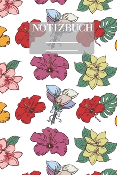 Notizbuch Garten Muster Pattern Pflanzen Blumen Pflanze Flower Blüte Grün Rot Gelb Bunt Zeichnung: • 111 Seiten  • EXTRA Kalender 2020 •  Einzigartig ... • Geschenk • Geschenkidee (German Edition)