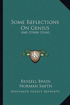 Paperback Some Reflections On Genius: And Other Essays Book