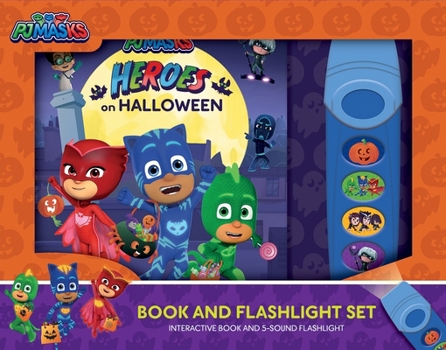 Board book Pj Masks: Heroes on Halloween Book and 5-Sound Flashlight Set [With Flashlight and Battery] Book