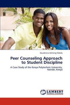 Paperback Peer Counseling Approach to Student Discipline Book