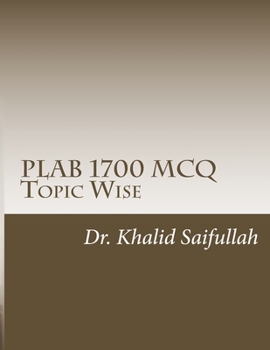 Paperback PLAB 1700 MCQs: Topic Wise Book