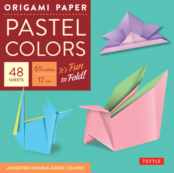 Loose Leaf Origami Paper Pastel: 49 Sheets Book