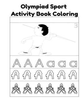 Paperback Olympiad Sport Activity Book Coloring Book