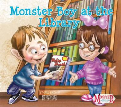 Library Binding Monster Boy at the Library Book