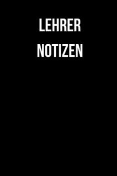 Paperback Lehrer Notizen: A5 [German] Book
