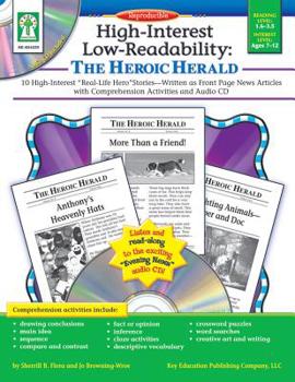 Paperback The Heroic Herald: 10 High-Interest "real-Life Hero" Stories--Written as Front Page News Articles Book