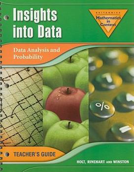 Paperback Insights Into Data: Data Analysis and Probability Book