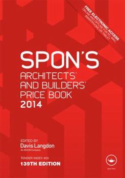 Hardcover Spon's Architects' and Builders' Price Book 2014 Book